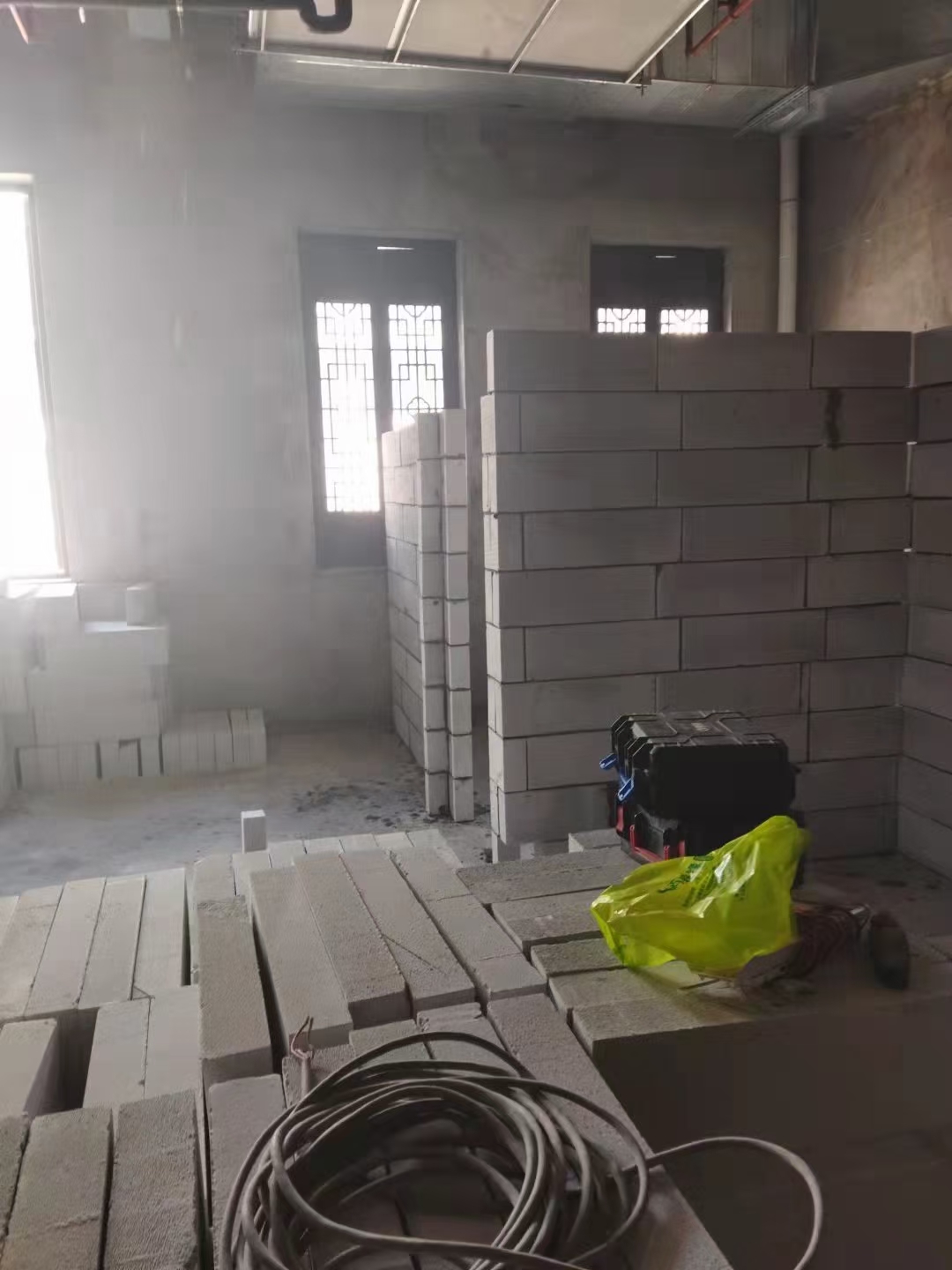 轻质砖隔墙现场图6